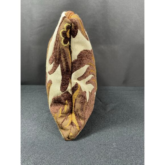 Brown & Cream Floral Bag, Handmade, One of a Kind, Created with Designer Fabric - Picture 6 of 7